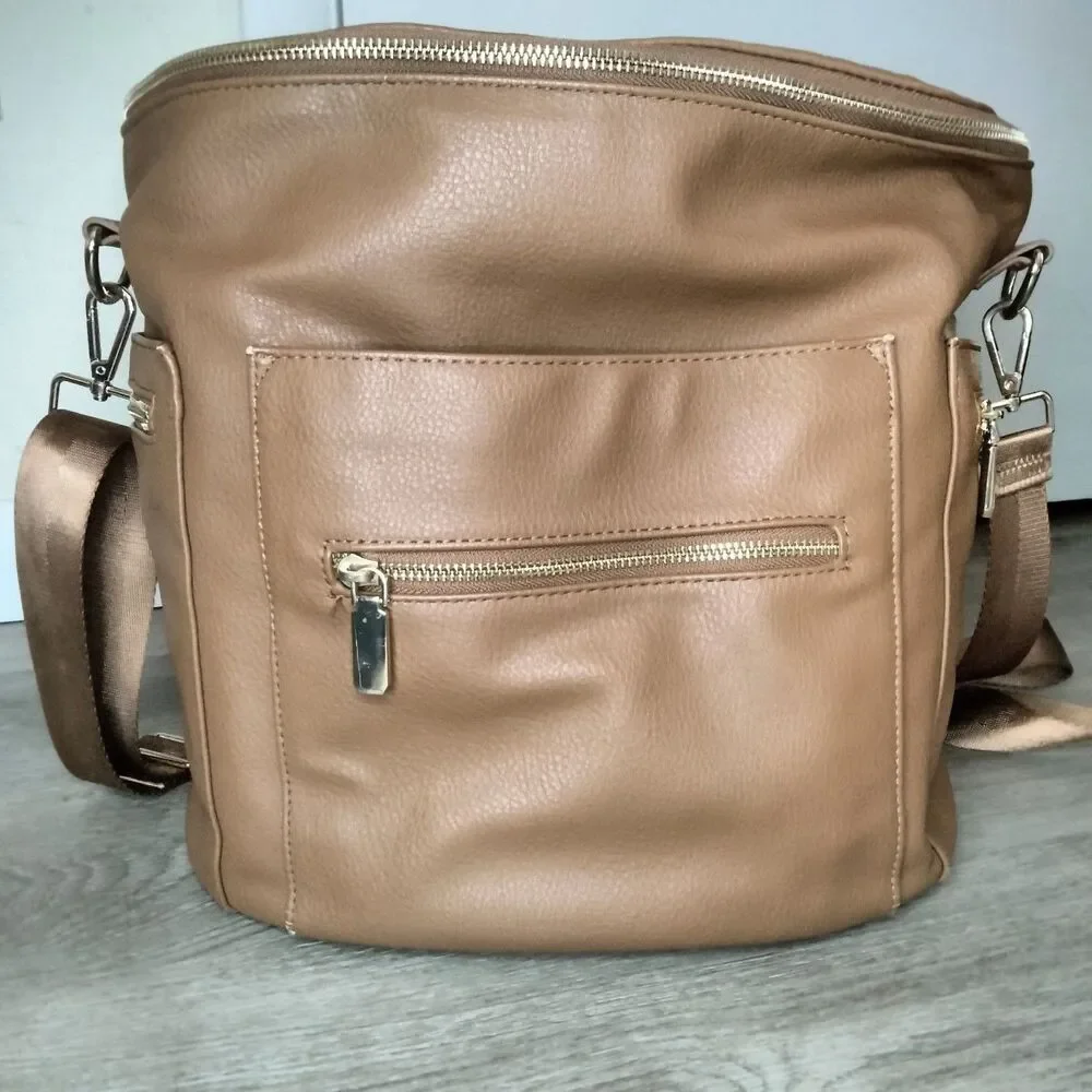 Miss Fong Backpack Diaper Bag Fawn design